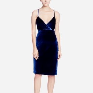 Catherine Malandrino Blue Velvet Sheath Dress